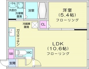 西１８丁目駅 徒歩15分 3階の物件間取画像